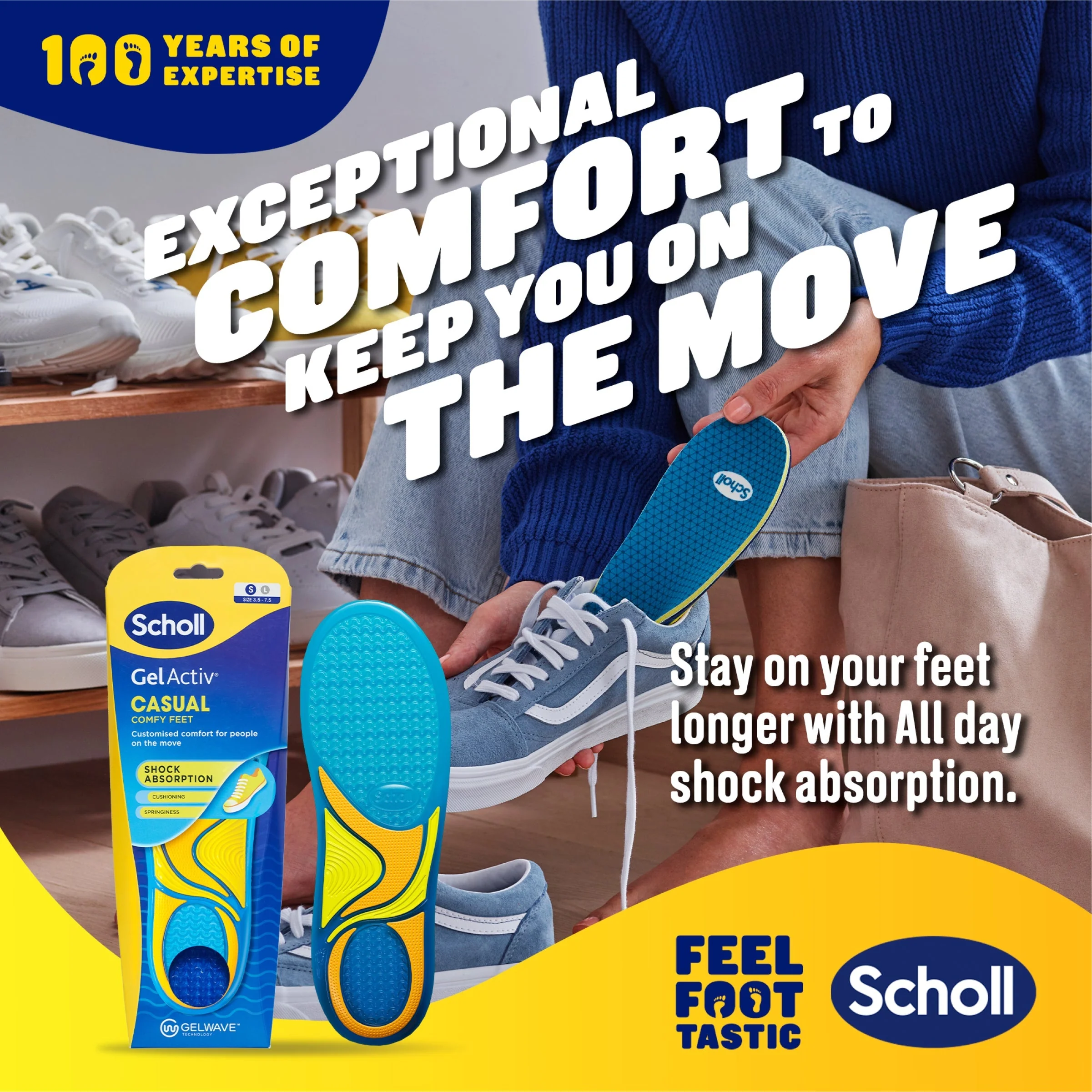 GelActiv™ Casual Insoles Small - Image 2