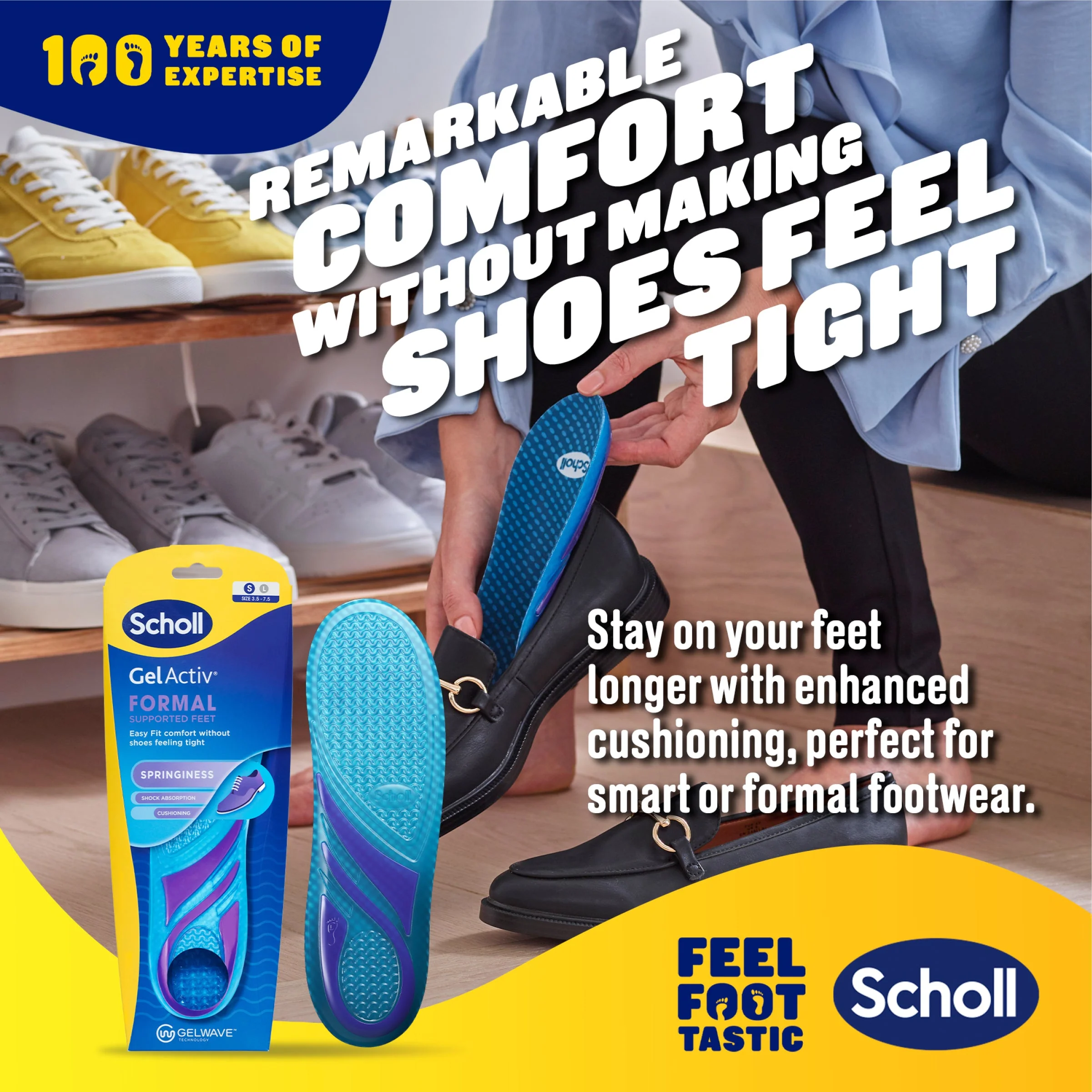 GelActiv™ Formal Insoles Small - Image 2