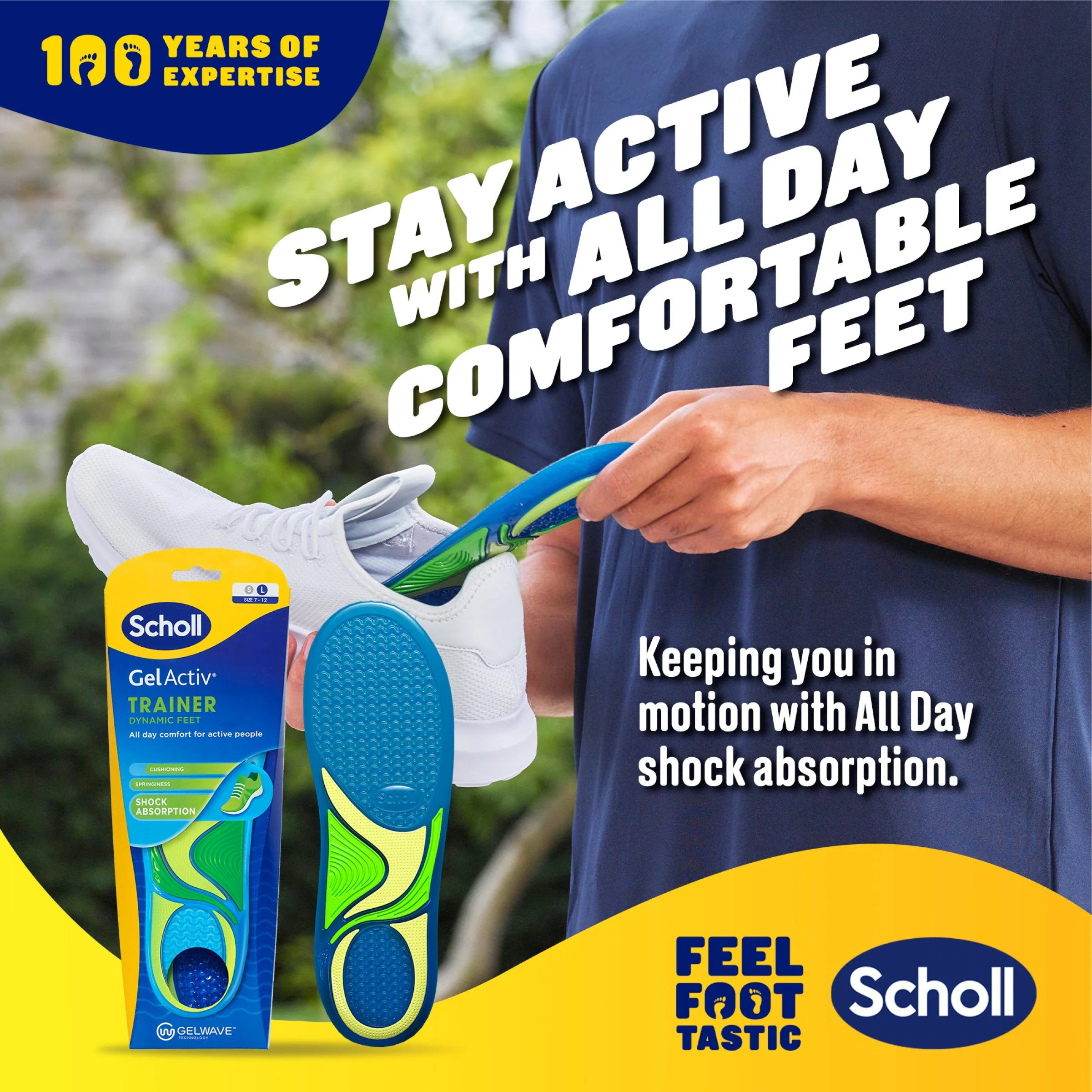 GelActiv™ Trainer Insoles Large - Image 2