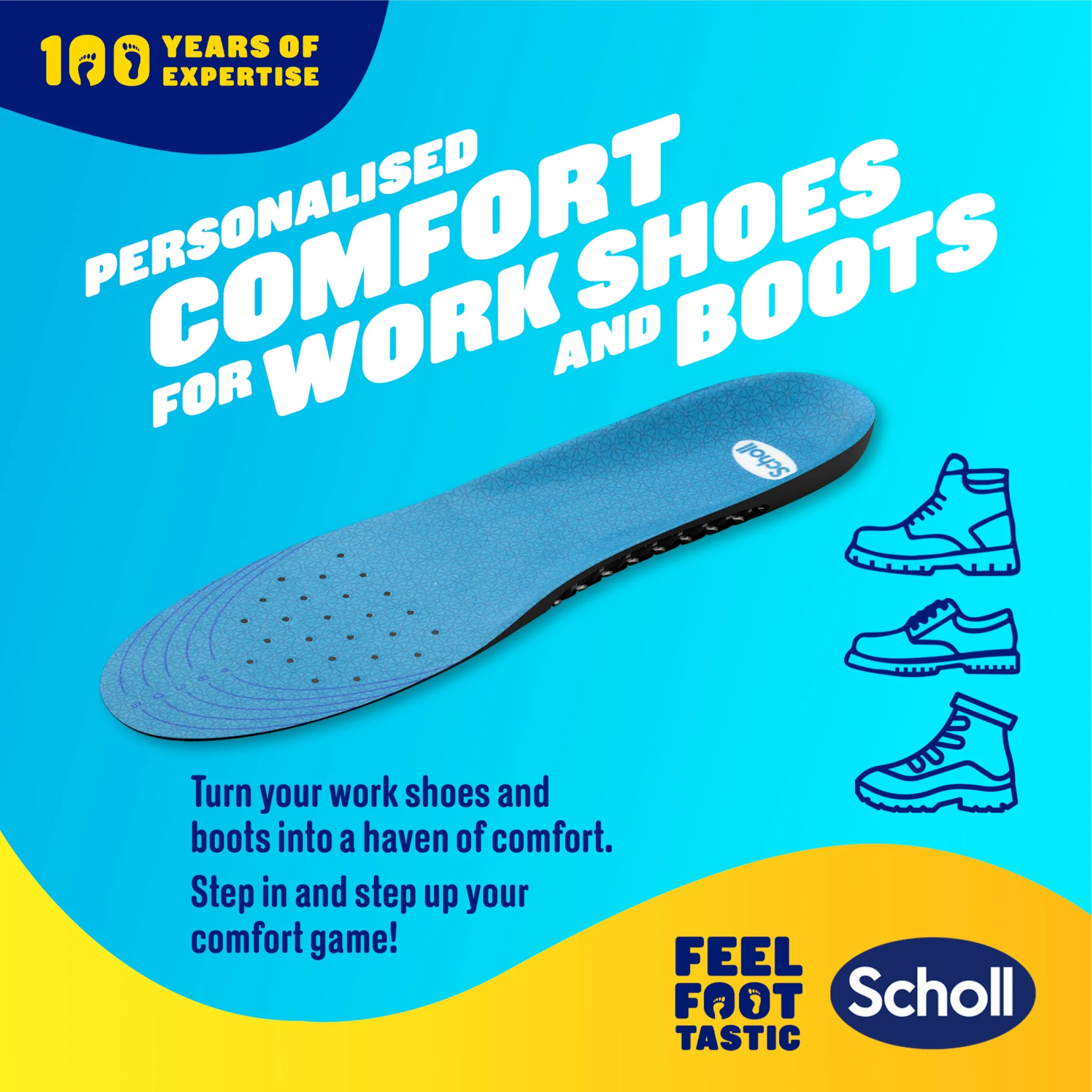 GelActiv™ Work & Boot Insoles Large - Image 3